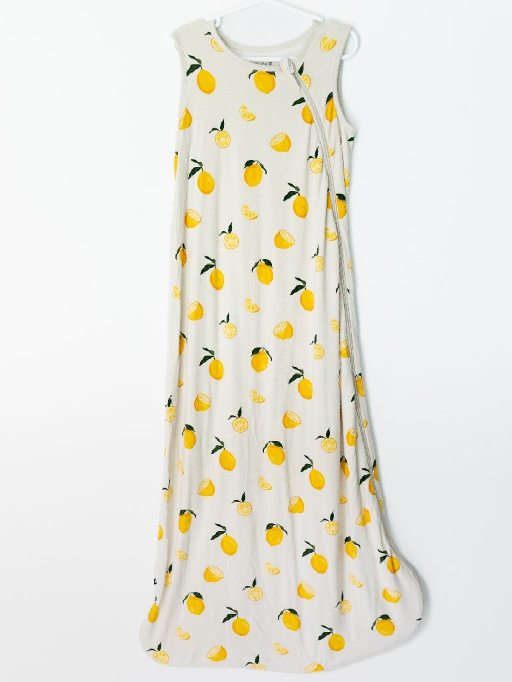 Kyte Baby Sleep Sack - Lemons on Ecru, Large, 0.5 TOG